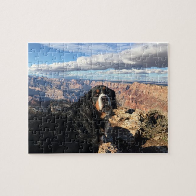 Quebra-cabeça Grand Canyon de Cachorro da Montanha Bernese (Horizontal)