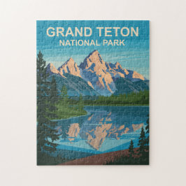 Quebra-cabeça Grand Teton National Park Landscape Viagem Art