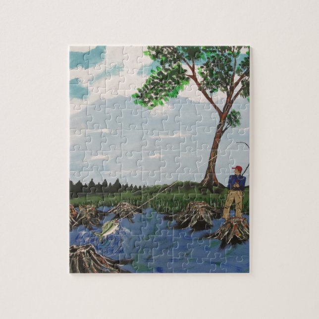 Quebra-cabeça Grande baixo da boca (Vertical)