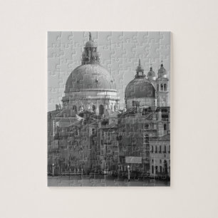 Quebra-cabeça Grande Canal Branco Negro Venice Itália Viagem