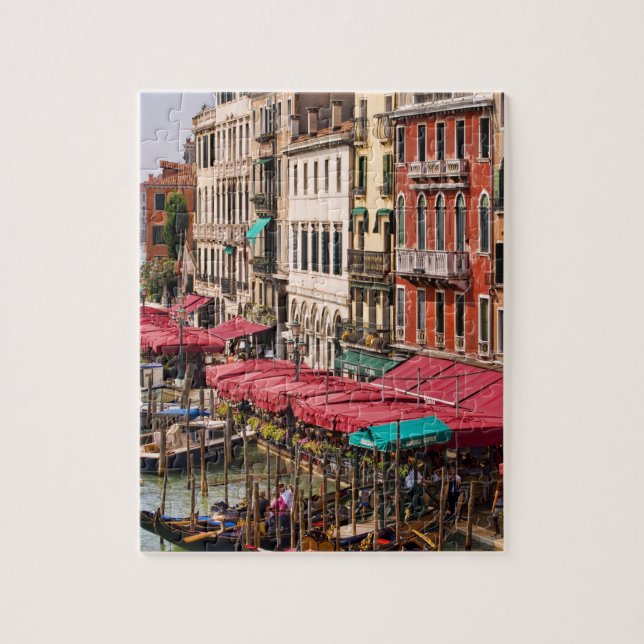 Quebra-cabeça Grande Canal de Veneza Itália com barcos gondola (Vertical)