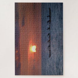 Quebra-cabeça Grande Canoa Insular em Sunset