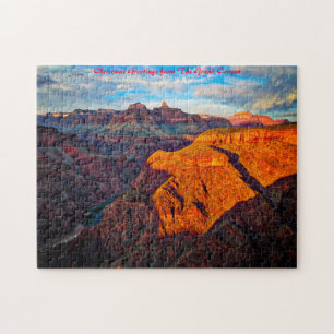 Quebra-cabeça Grande Canyon Arizona. Cumprimentos de Natal