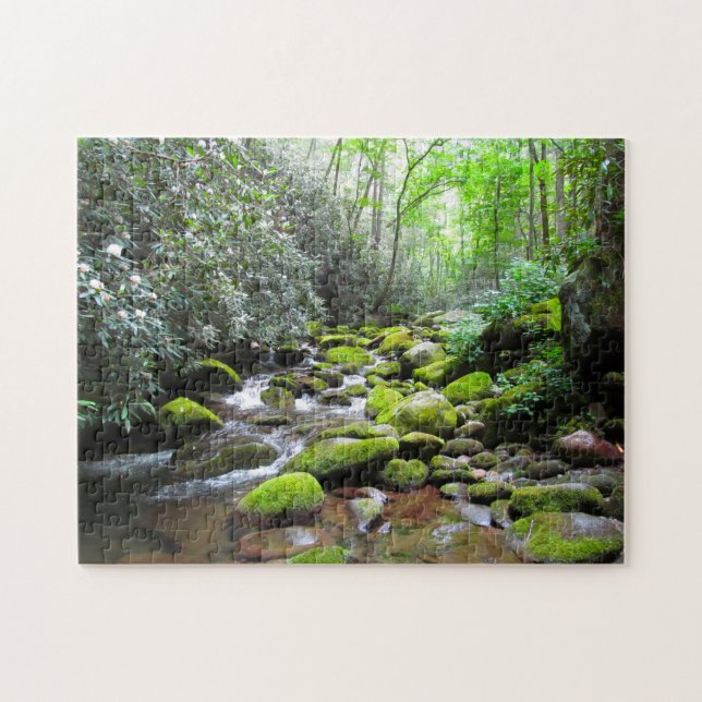 Quebra-cabeça Grande Creek Montanhas Fumosas. (Horizontal)