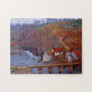 Quebra-cabeça Grande Creuse por ponte em Vervy Monet Fine Art