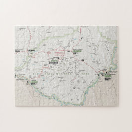 Quebra-cabeça grande do mapa da curvatura (Texas)