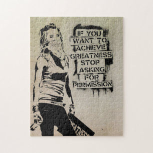Quebra-cabeça Grande, Grafite de Arte da Rua Banksy