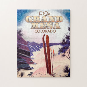 Quebra-cabeça Grande mesa, poster do Colorado Ski.