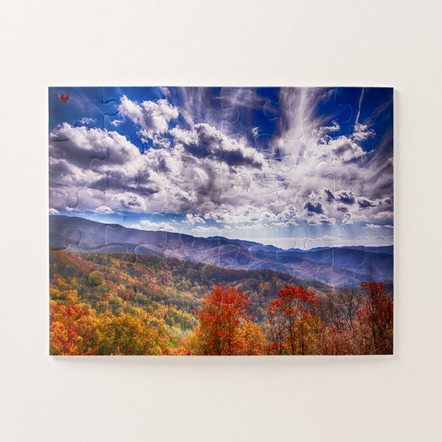 Quebra-cabeça Grande Montanha Fumegante Tennessee (Horizontal)