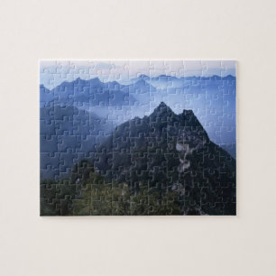 Quebra-cabeça Grande Muralha na névoa da manhã cedo, China
