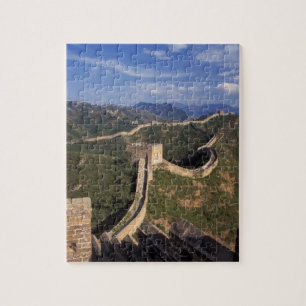 Quebra-cabeça Grande Muralha serpenteando pela montanha,