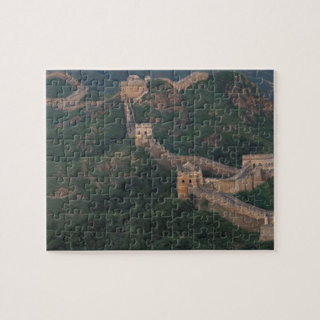 Quebra-cabeça Grande Muralha serpenteando pelas montanhas. (Horizontal)