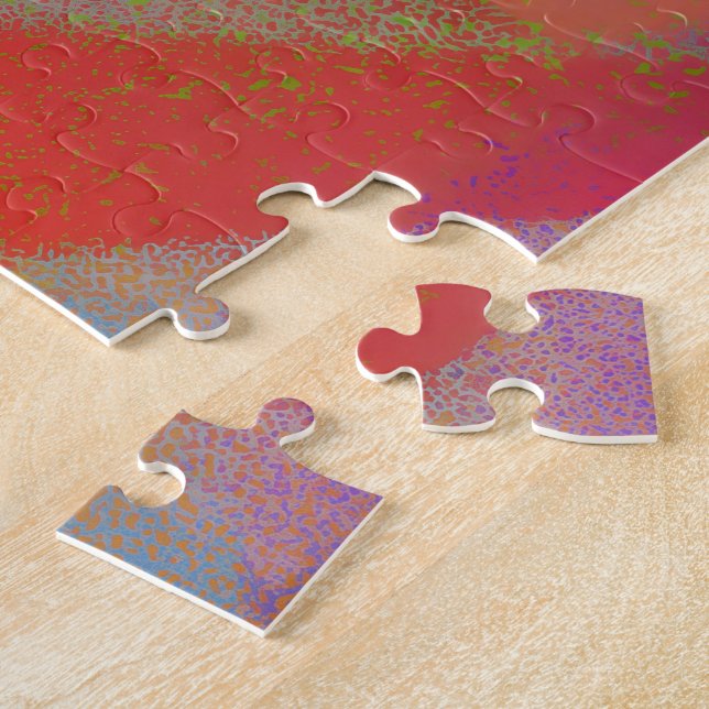 Quebra-cabeça Grande paciência Presente Pintura Abstrata puzzle  (Lateral)