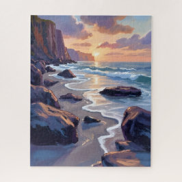 Quebra-cabeça Grande Sur, pintura da costa da Califórnia