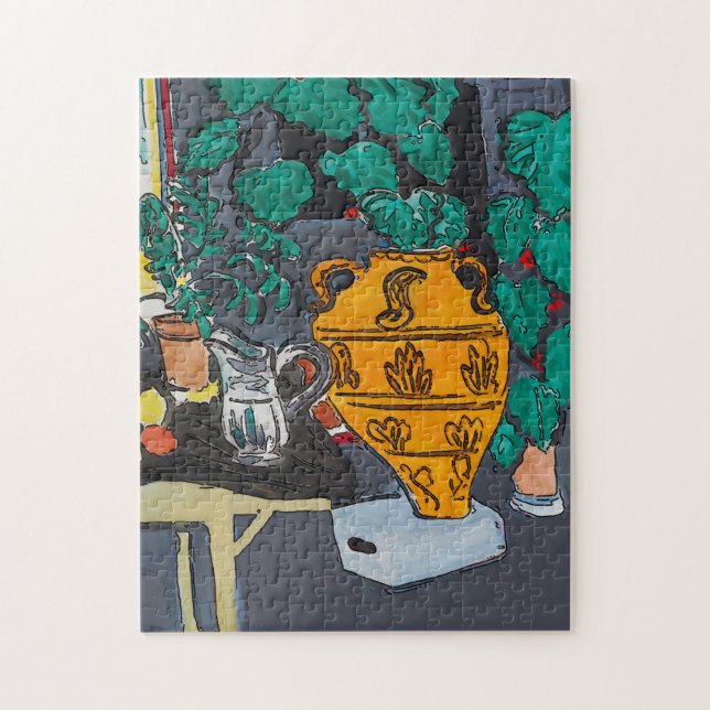 Quebra-cabeça Grande Vaso de Flores (Vertical)