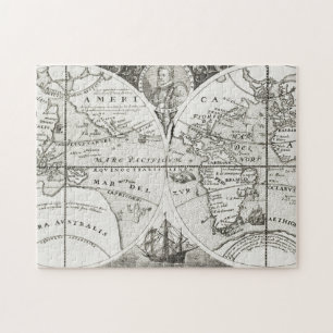 Quebra-cabeça Grande Voyages Antiguamente Mapa Geral do Mundo
