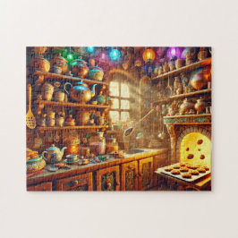 Quebra-cabeça Grandma's Magical Kitchen Vintage Whimsical Bakery