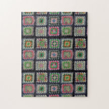 Quebra-cabeça - Granny Square Afghan