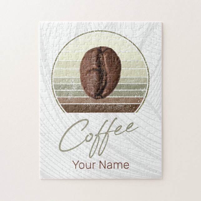 Quebra-cabeça Grãos de Café Para Espresso E Barista Retro (Vertical)