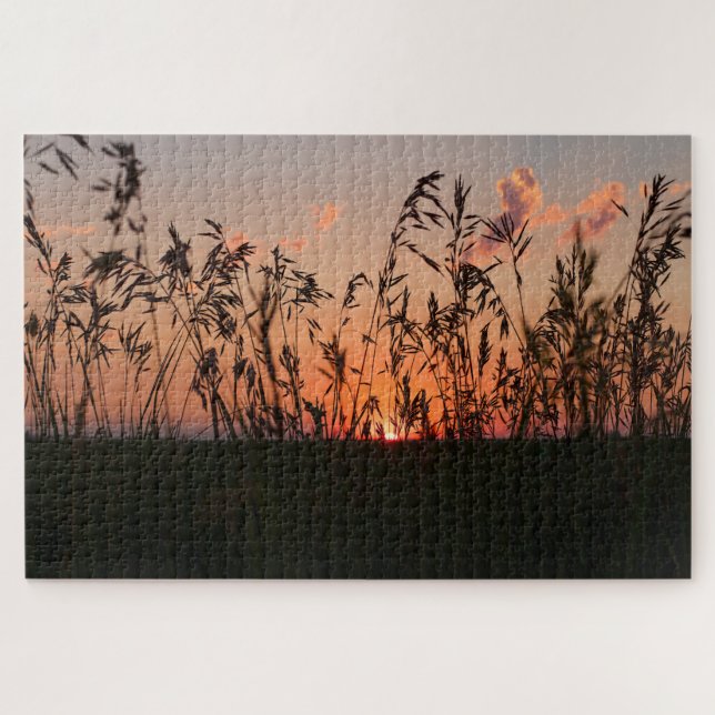 Quebra-cabeça grãos do pôr do sol (Horizontal)