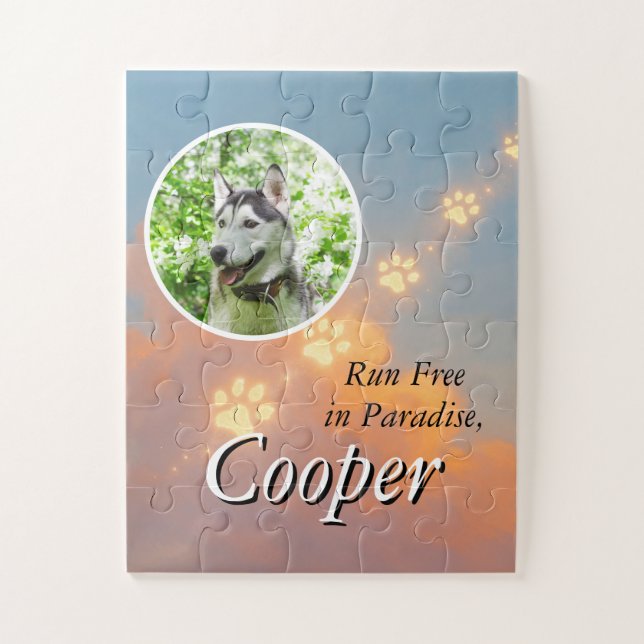Quebra-cabeça Gratuito em homenagem a cães paraísos com impressõ (Vertical)