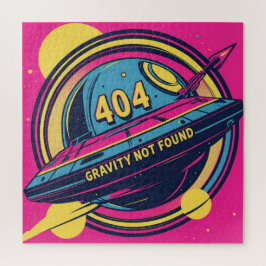 Quebra-cabeça Gravidade 404 Não Encontrada - Arte Pop de Espaço 