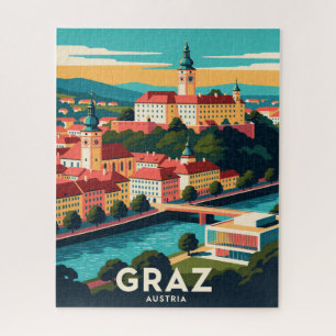 Quebra-cabeça Graz Áustria Viagem Pontos Turísticos Históricos