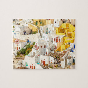 Quebra-cabeça Grécia Colorida Oia Village Santorini