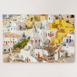 Quebra-cabeça Grécia Colorida Oia Village Santorini