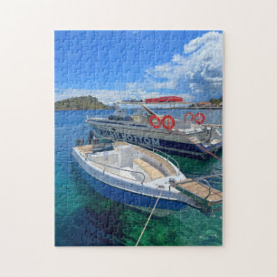 Quebra-cabeça Grécia de Barcos de Pesca Zakynthos