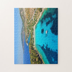 Quebra-cabeça Grécia de Tassos Kavala Turquoise Azul