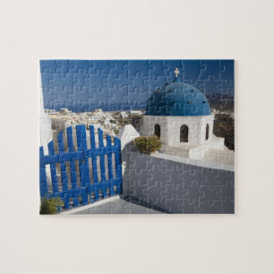 Quebra-cabeça Grécia e Ilha Grega de Santorini a partir do