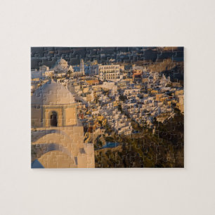 Quebra-cabeça Grécia e Ilha Grega de Santorini cidade de