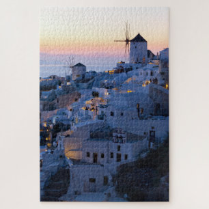 Quebra-cabeça Grécia Oia Santorini Sunset