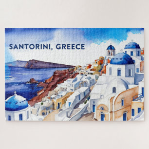 Quebra-cabeça Grécia Santorini KeepsasasakQuebra-cabeça