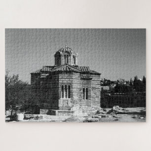 Quebra-cabeça Grécia Vintage, Igreja Atenas dos Apóstolos Sant