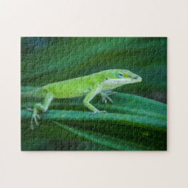 Quebra-cabeça Green Anole Lizard