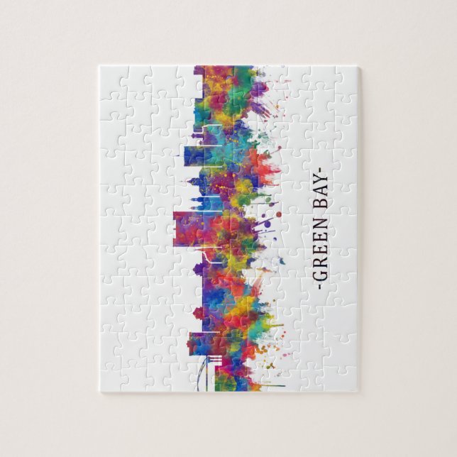 Quebra-cabeça Green Bay Wisconsin Skyline (Vertical)