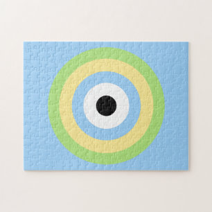 Quebra-cabeça Green Combination Bullseye por Shirley Taylor