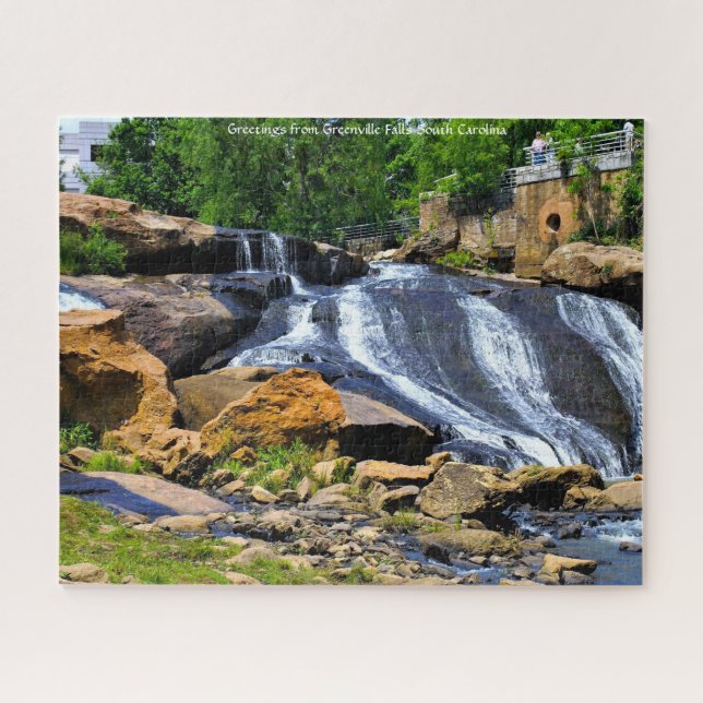 Quebra-cabeça Greenville Falls South Carolina (Horizontal)