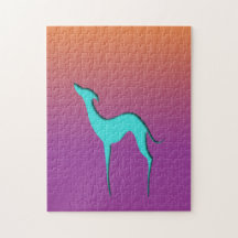 Grego italiano Silhutopete azul Ombre