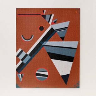 Quebra-cabeça Gris por Kandinsky Abstrato Painting Modern Art