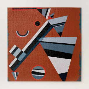 Quebra-cabeça Gris por Kandinsky Abstrato Painting Modern Art