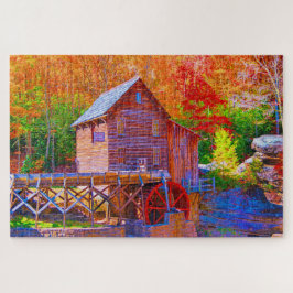 Quebra-cabeça Grist Mill, Glade Creek West Virginia
