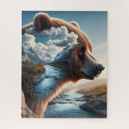 Quebra-cabeça Grizzly Bear Fantasy