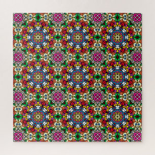 Quebra-cabeça Groovy Funky Flower Power Puzzle Impossível