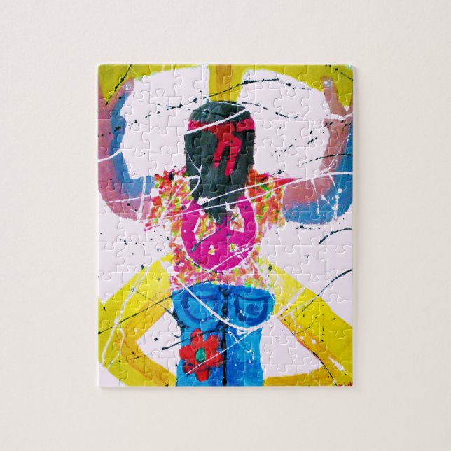 Quebra-cabeça Groovy Hippie - Sinal de Paz (Vertical)