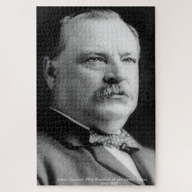 Quebra-cabeça Grover Cleveland 22º Presidente da América. (Vertical)