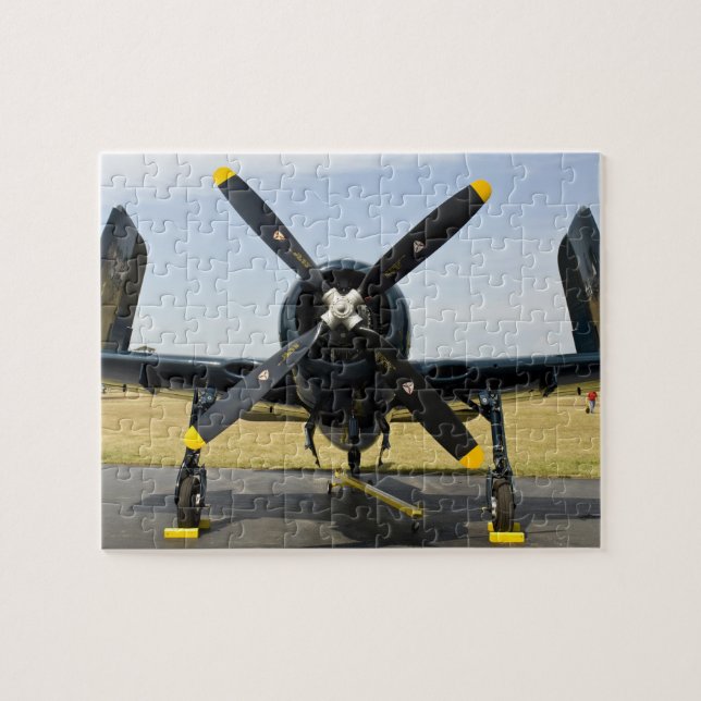 Quebra-cabeça Grumman F8F Bearcat caça embarcado da Marinha em (Horizontal)