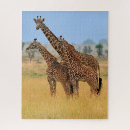 Quebra-cabeça Grupo de Girafas no Parque Nacional de Serengeti